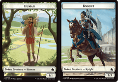 Human // Knight Double-Sided Token